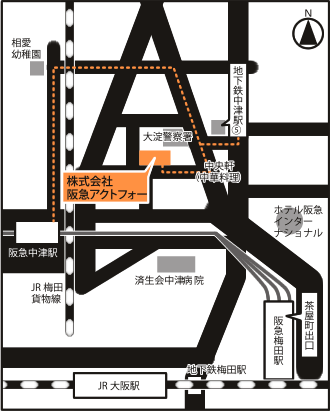 株式会社阪急アクトフォー 地図
