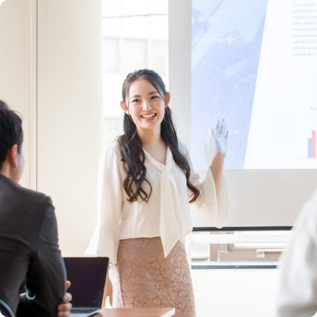 人材育成を行う社員の様子